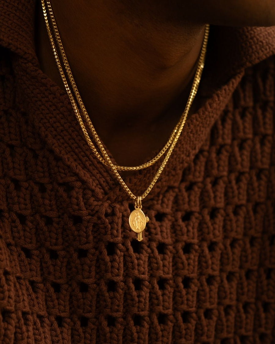 ''FRANCO'' KETTE  (925 SILBER 18K GOLD PLATED)