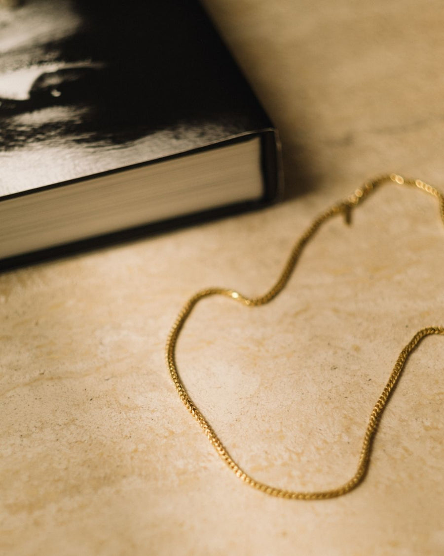 ''FRANCO'' KETTE  (925 SILBER 18K GOLD PLATED)
