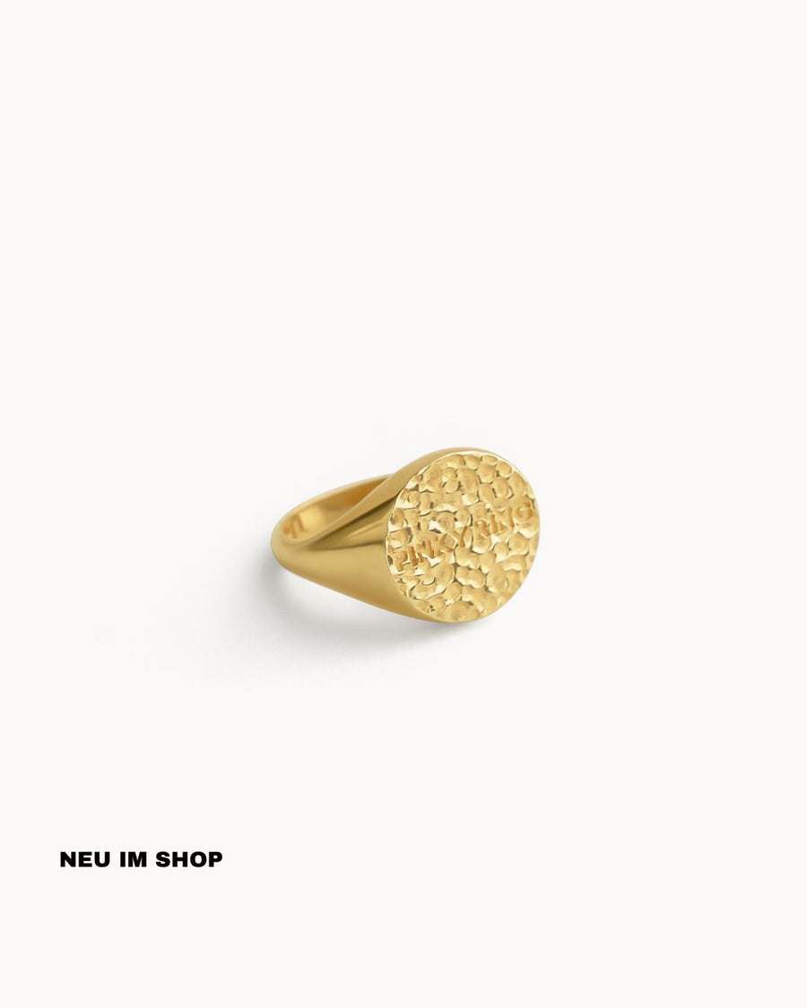 ''GOLDEN PINKY'' RING (925 SILBER 18K GOLD PLATED)