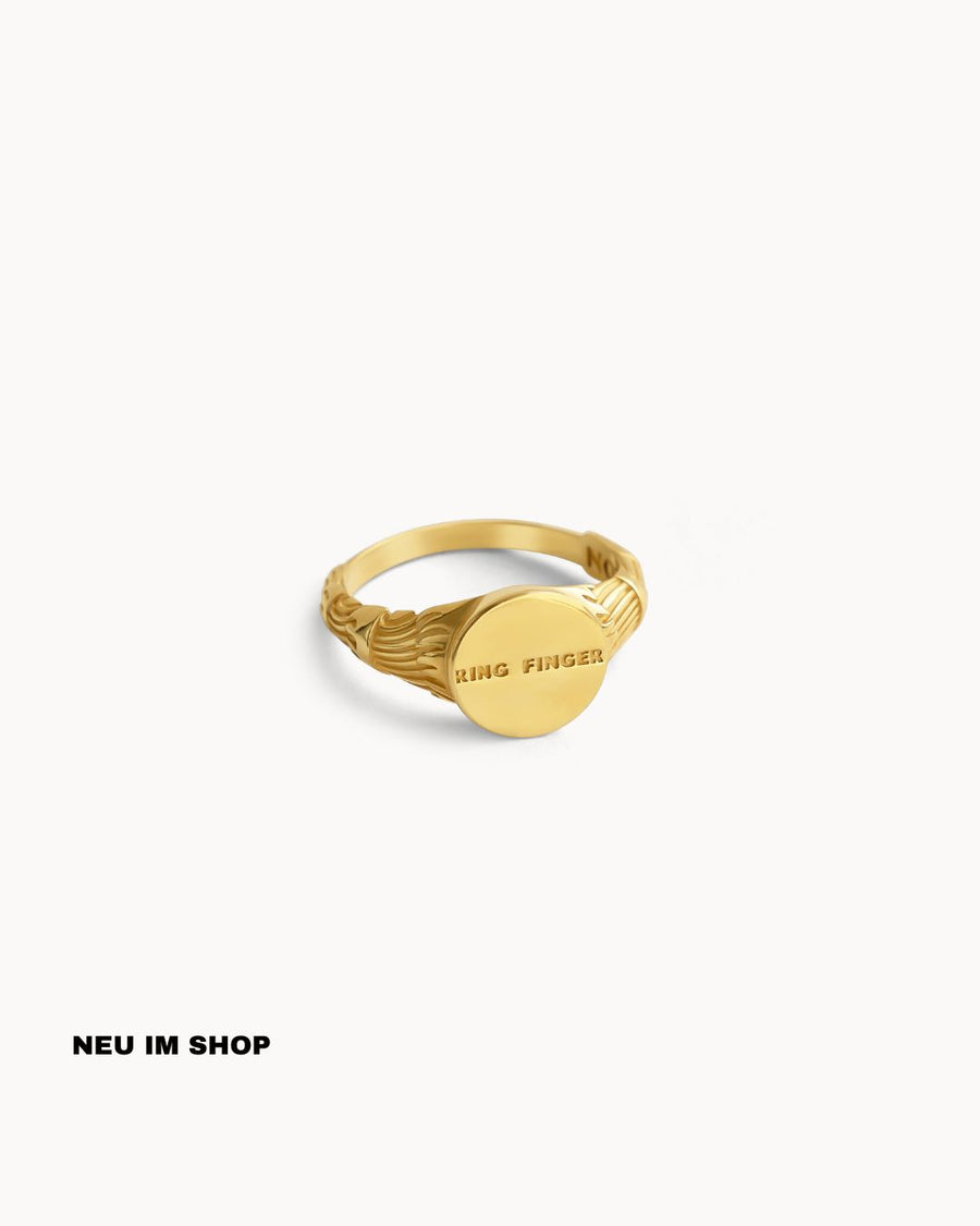 ''GOLD FINGER'' RING (925 SILBER 18K GOLD PLATED)