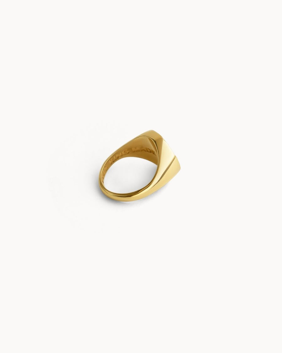 ''GOLDEN PINKY'' RING (925 SILBER 18K GOLD PLATED)