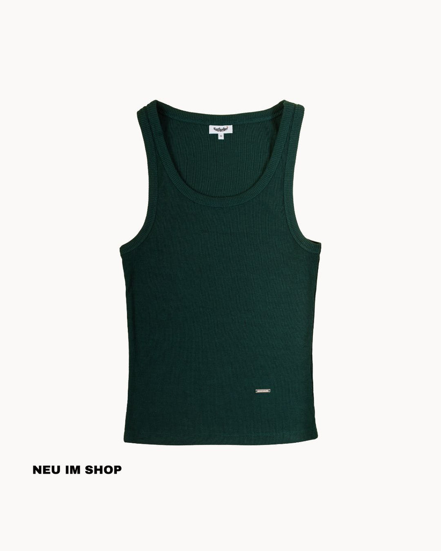 NOTFORHER - Ribbed Tank Top/ Green