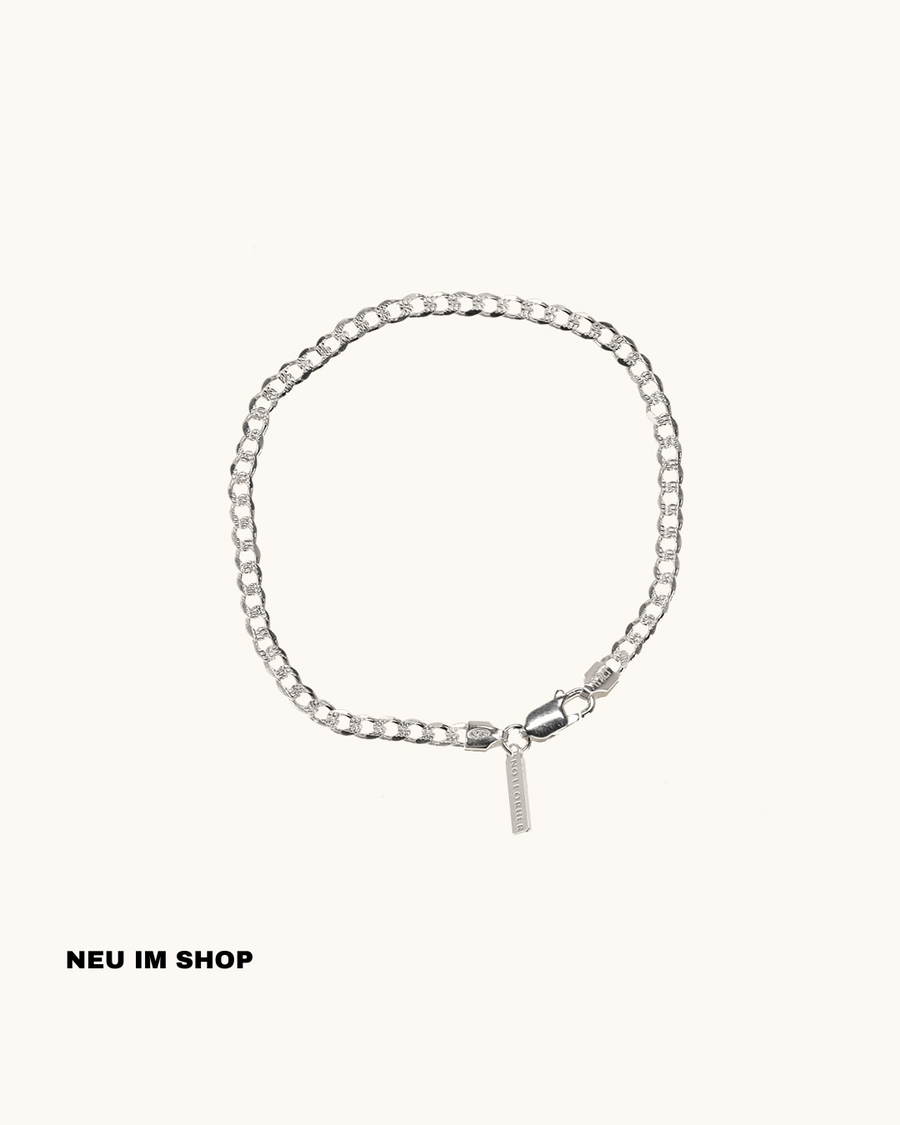 ''CURB PAVE'' ARMBAND (925 SILBER)